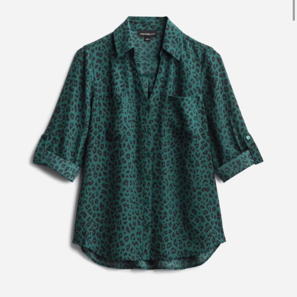 FORTUNE + IVY | Christelle Button Down Blouse